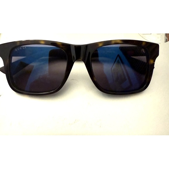 Gucci Sunglasses GG008S 03 53 20 145 BLACK BROWN MEN'S UNISEX NEW - Picture 12 of 12